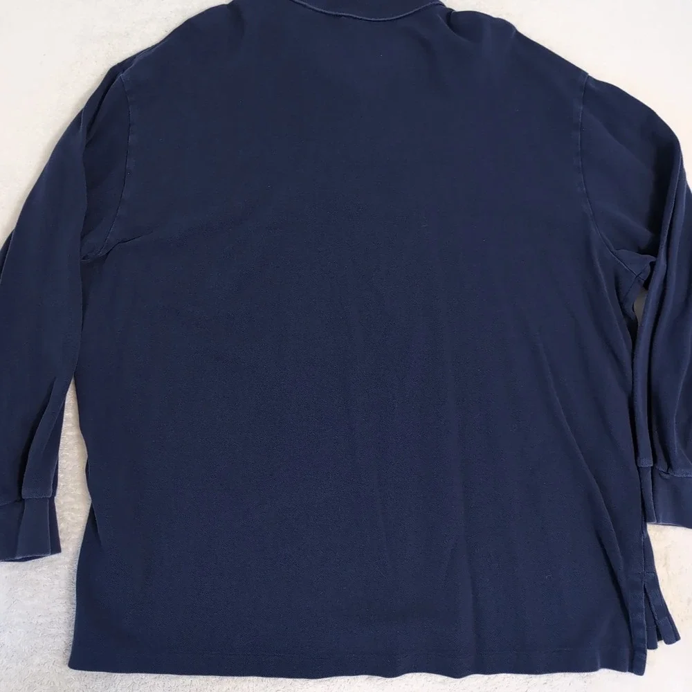 Polo Ralph Lauren Men's Casual Collared Long Sleeve‎ Polo Shirt Size 2XB Blue